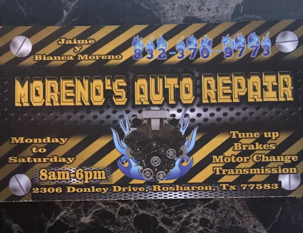 Morenos Auto Repair | 2306 Donley Dr, Rosharon, TX 77583 | Phone: (832) 370-9773