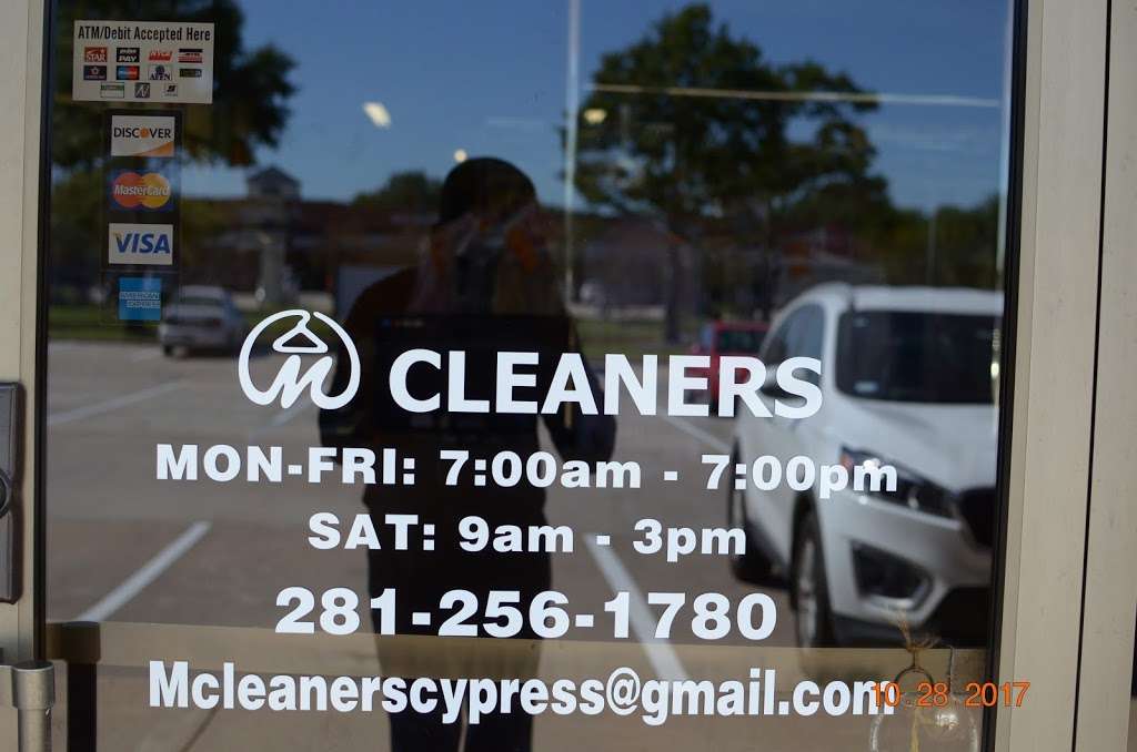 M Cleaners | Fairfield Country Shops A, 15201 Mason Rd #500, Cypress, TX 77433 | Phone: (281) 256-1780