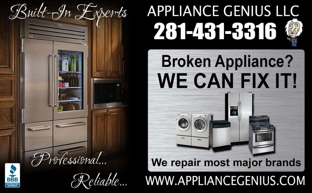 Appliance Genius LLC | 15010 Hwy 6, Rosharon, TX 77583 | Phone: (281) 431-3316