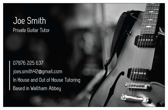 Private Guitar Tutor | Honey Lane, Waltham Abbey EN9 3AY, UK | Phone: 07876 225637