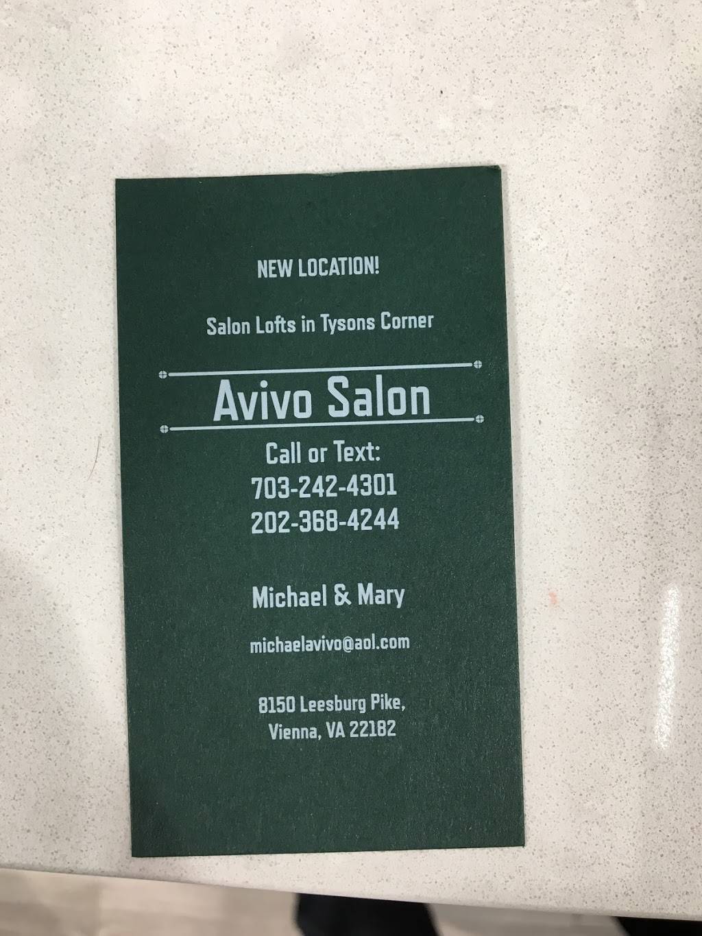 Avivo Salon | 8150 Leesburg Pike, Vienna, VA 22182, USA | Phone: (703) 242-4301