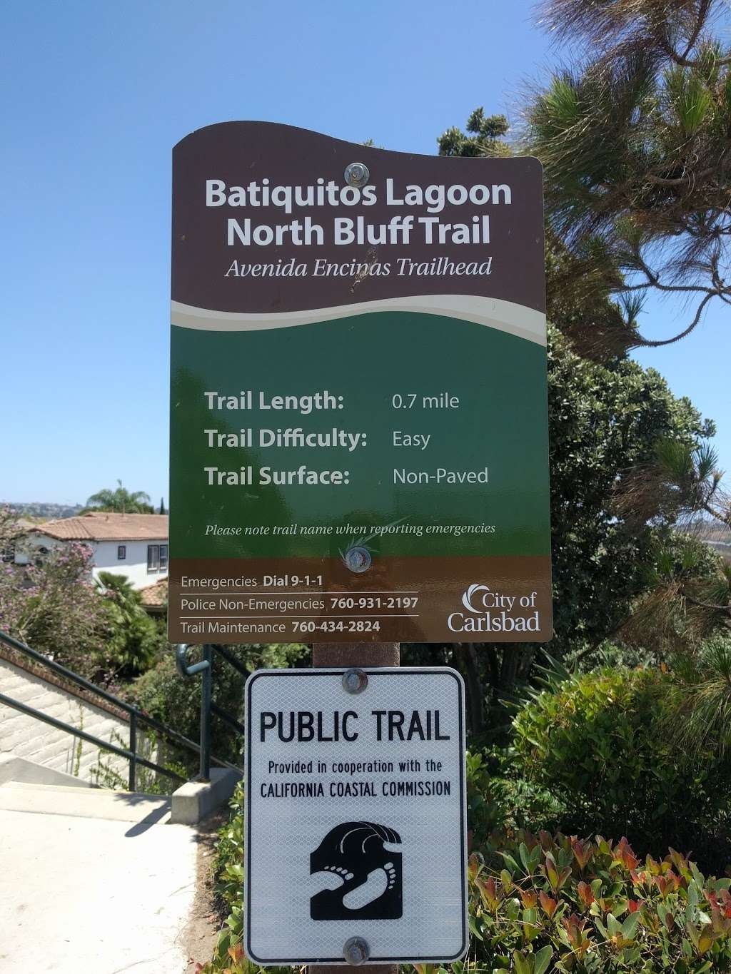 Batiquitos Lagoon North Bluff Trail Avenida Encinas Trailhead | Carlsbad, CA 92011, USA | Phone: (760) 434-2824