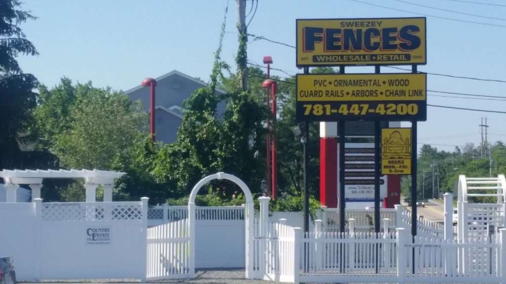 Sweezey Fence Erectors | 233 Bedford St, Whitman, MA 02382, USA | Phone: (781) 447-4200