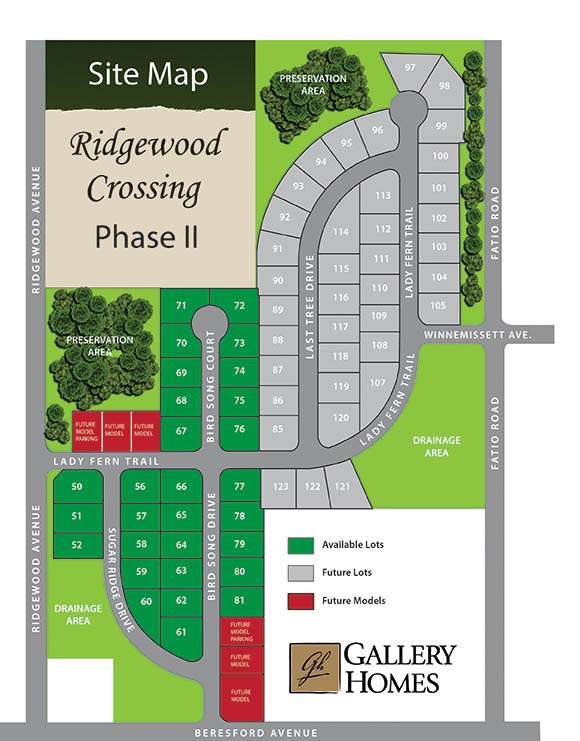 Ridgewood Crossing by Gallery Homes of Deland | 1631 Lady Fern Trail, DeLand, FL 32720 | Phone: (386) 873-7474