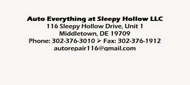 Auto Everything at Sleepy Hollow, LLC | 116 Sleepy Hollow Dr Suite A, Middletown, DE 19709, USA | Phone: (302) 376-3010