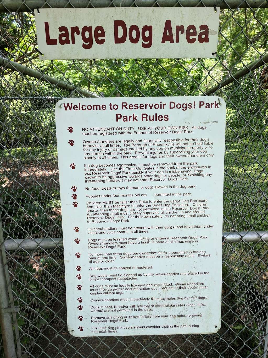 Reservoir Dogs Park | 320 Franklin Ave, Phoenixville, PA 19460, USA