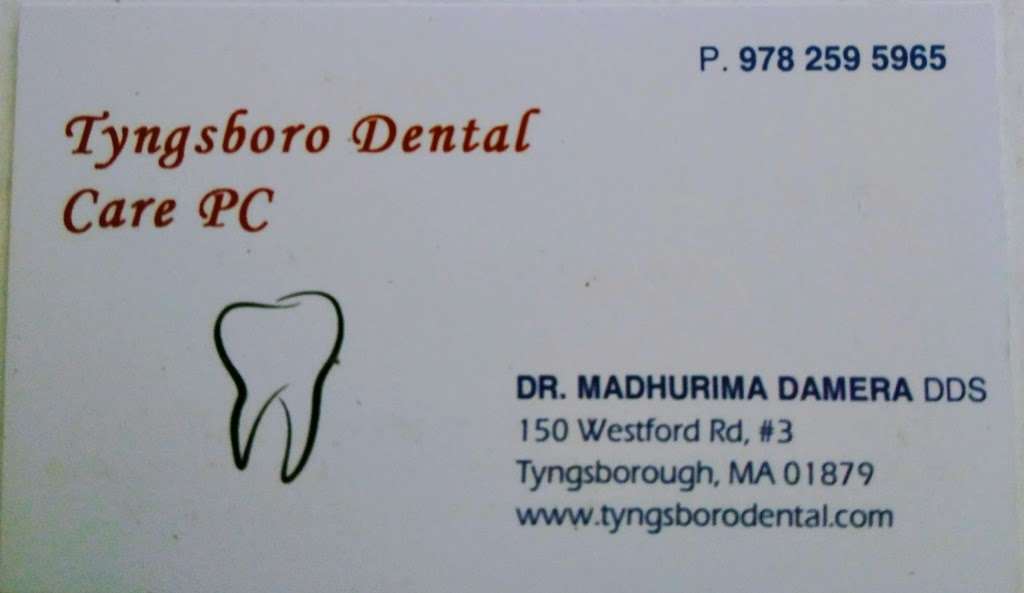 Tyngsboro Dental Care | 150 Westford Rd #3, Tyngsborough, MA 01879, USA | Phone: (978) 259-5965