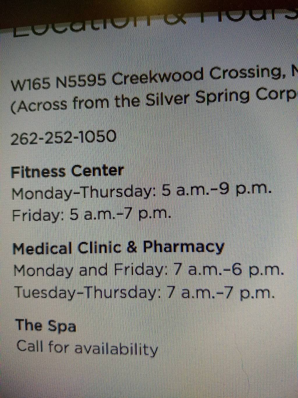 Ascension Wisconsin Kohls Wellness Center | W165 N5595 Creekwood Crossing, Menomonee Falls, WI 53051, USA | Phone: (262) 252-1050