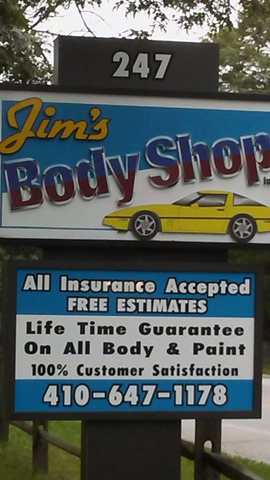 Jims Body Shop | 247 Keedys Ln, Pasadena, MD 21122, USA | Phone: (410) 647-1178