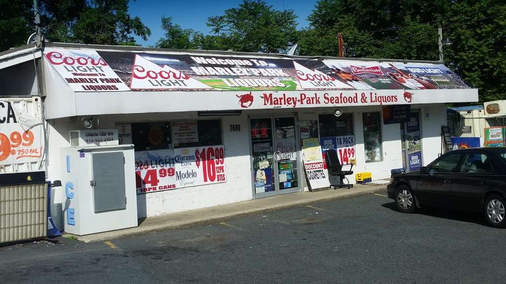 Marley Park Seafood & Liquors | 7680 Baltimore Annapolis Blvd, Glen Burnie, MD 21060, USA | Phone: (410) 768-0899