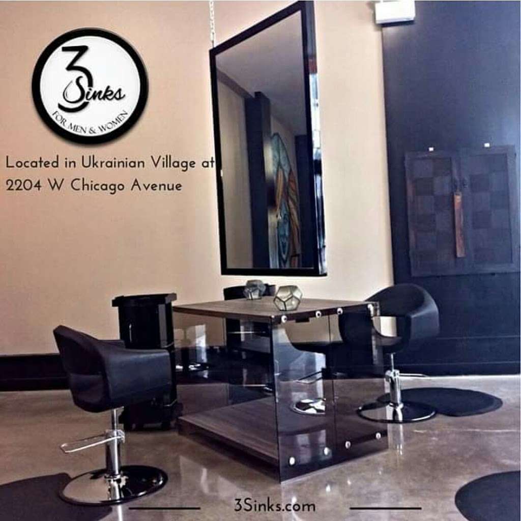 3 Sinks Salon for Men and Women | 2204 W Chicago Ave #1, Chicago, IL 60622, USA | Phone: (872) 808-2196