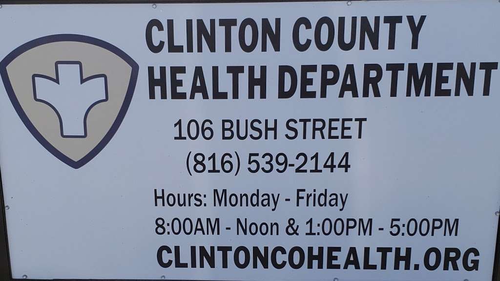 Clinton County Health Department | 106 Bush St, Plattsburg, MO 64477, USA | Phone: (816) 539-2144