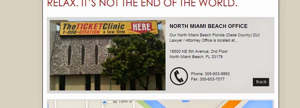 The Ticket Clinic - A Law Firm | 2, 18500 NE 5th Ave, Miami, FL 33179, USA | Phone: (305) 220-0303