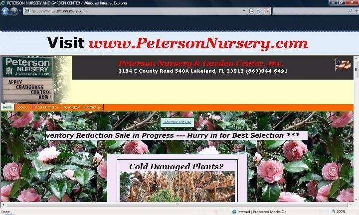 Peterson Nursery and Garden Center | 2184 Co Rd 540A, Lakeland, FL 33813, USA | Phone: (863) 644-6491