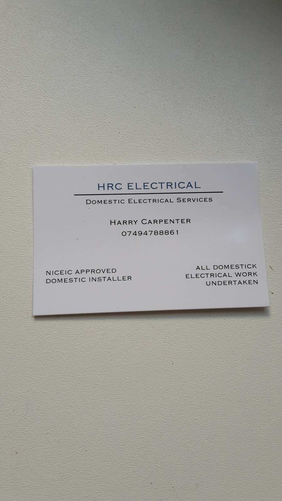 HRC Electrical | 38 Feering Rd, Billericay CM11 2DR, UK | Phone: 07722 012218