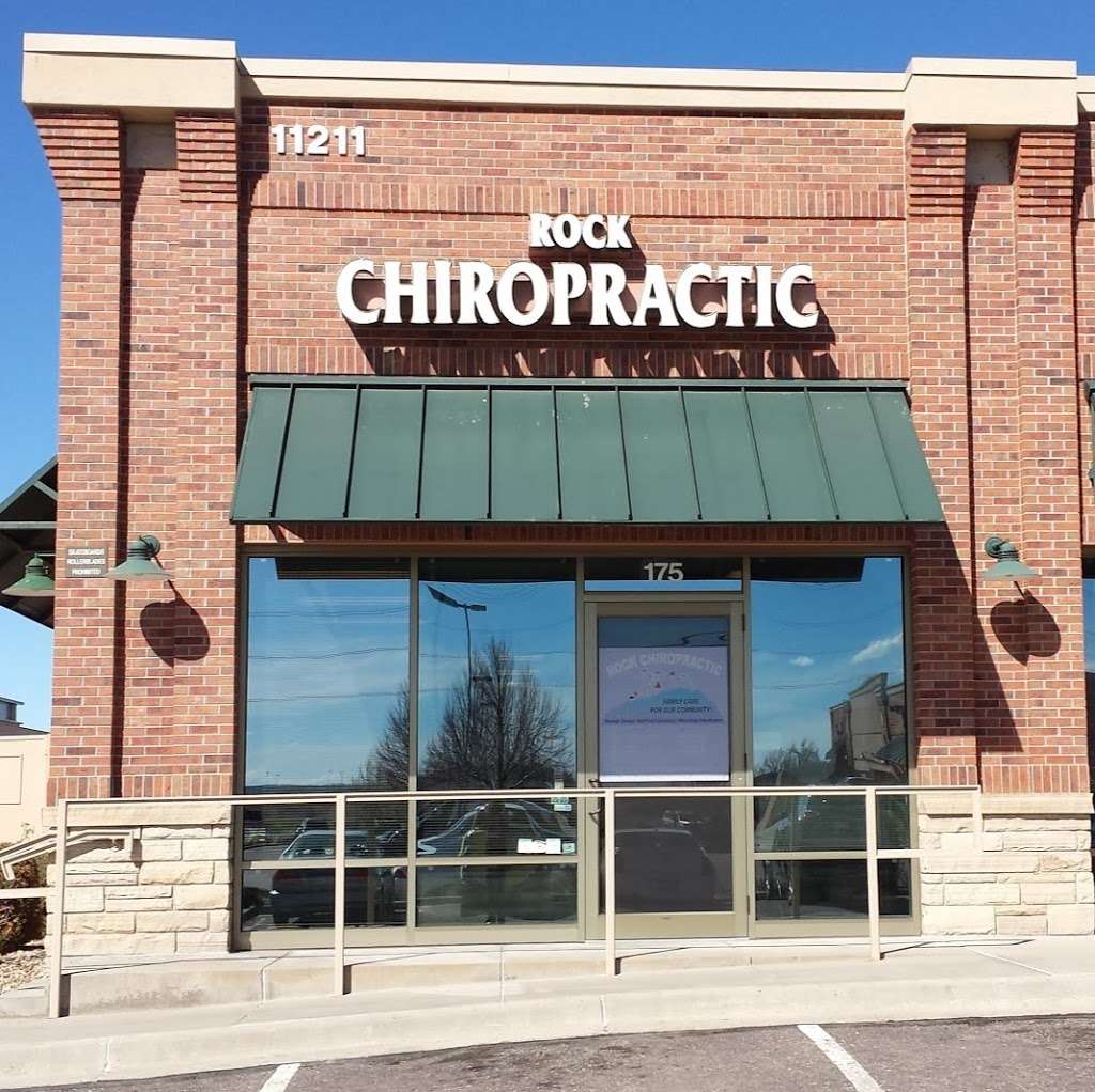 Rock Chiropractic | 11211 Dransfeldt Rd #175, Parker, CO 80134, United States | Phone: (303) 840-2092