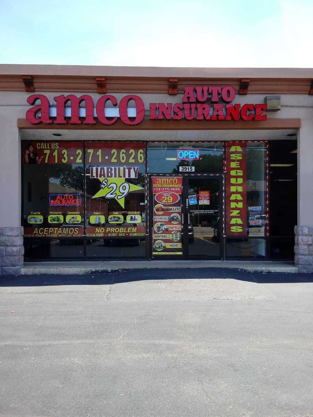 AMCO Auto Insurance - Pasadena, TX | 3915 S Shaver St, Pasadena, TX 77504, USA | Phone: (713) 271-2626
