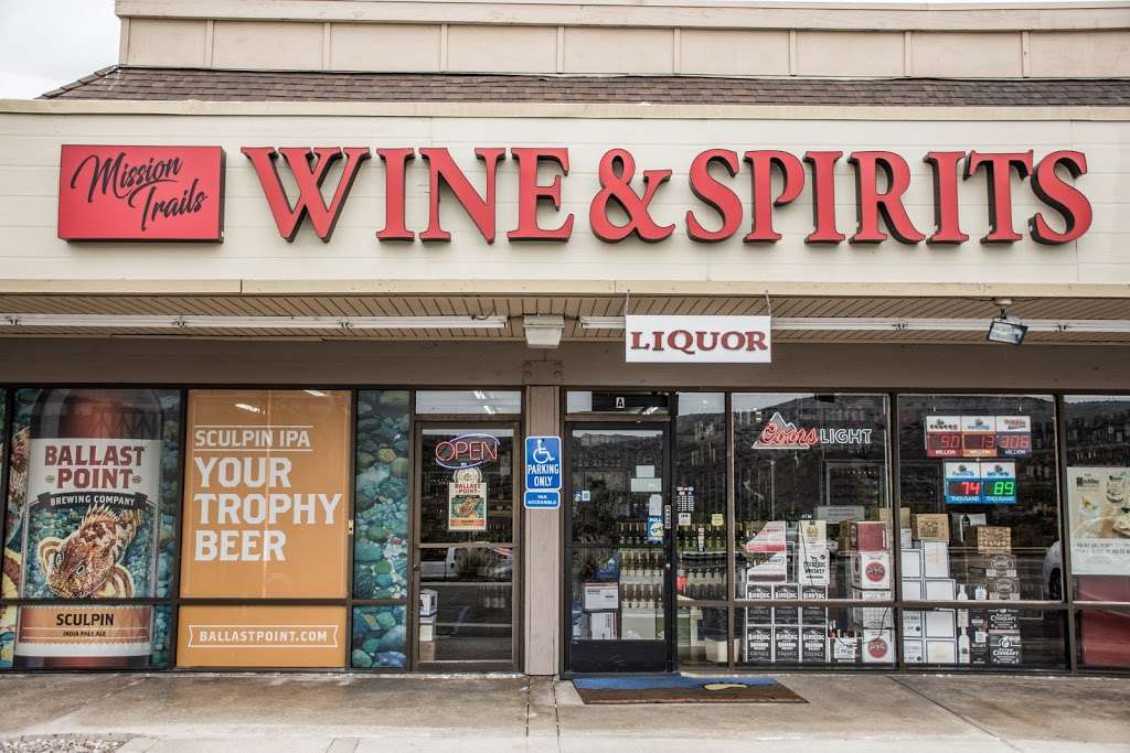 Mission Trails Wine & Spirits | 8181 Mission Gorge Rd A, San Diego, CA 92120, USA | Phone: (619) 582-0600