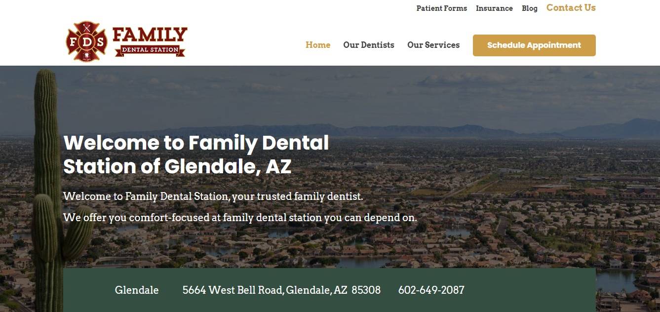 Family Dental Station - Glendale | 5664 W Bell Rd, Glendale, AZ 85308, USA | Phone: (602) 978-3500