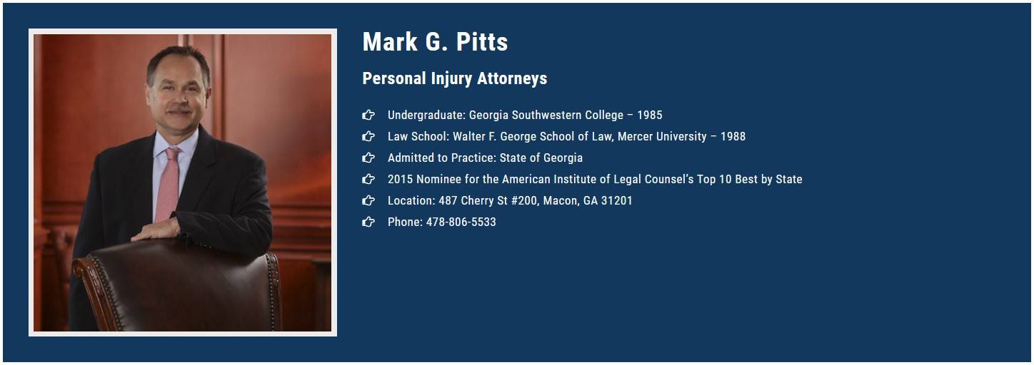 Mark Pitts | 487 Cherry St Suite 200, Macon, GA 31201, United States | Phone: (478) 806-5533