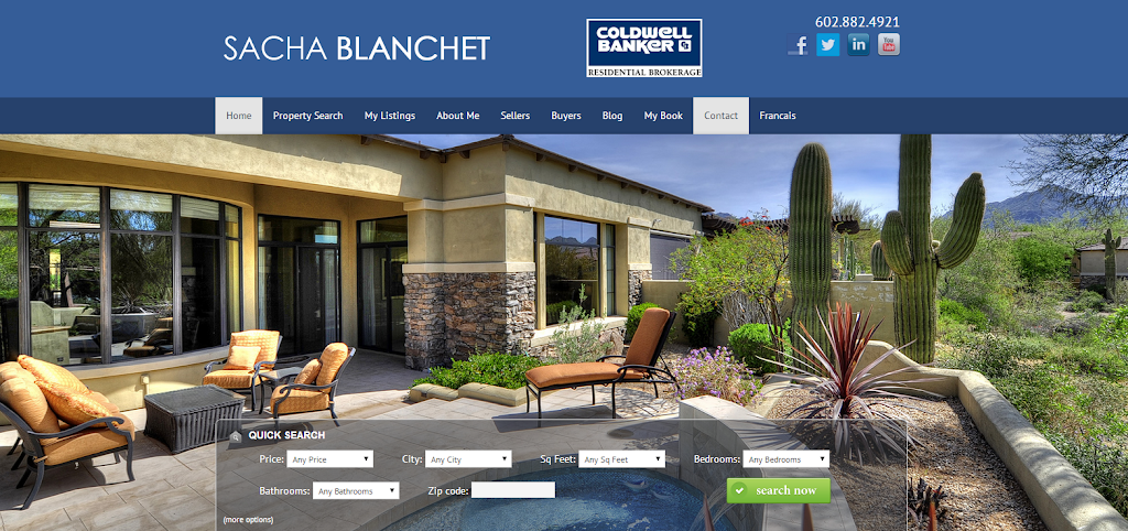 Coldwell Banker Coldwell Banker Residential Brokerage: Sacha Bla | 3113 E Lincoln Dr, Phoenix, AZ 85016, USA | Phone: (602) 882-4921