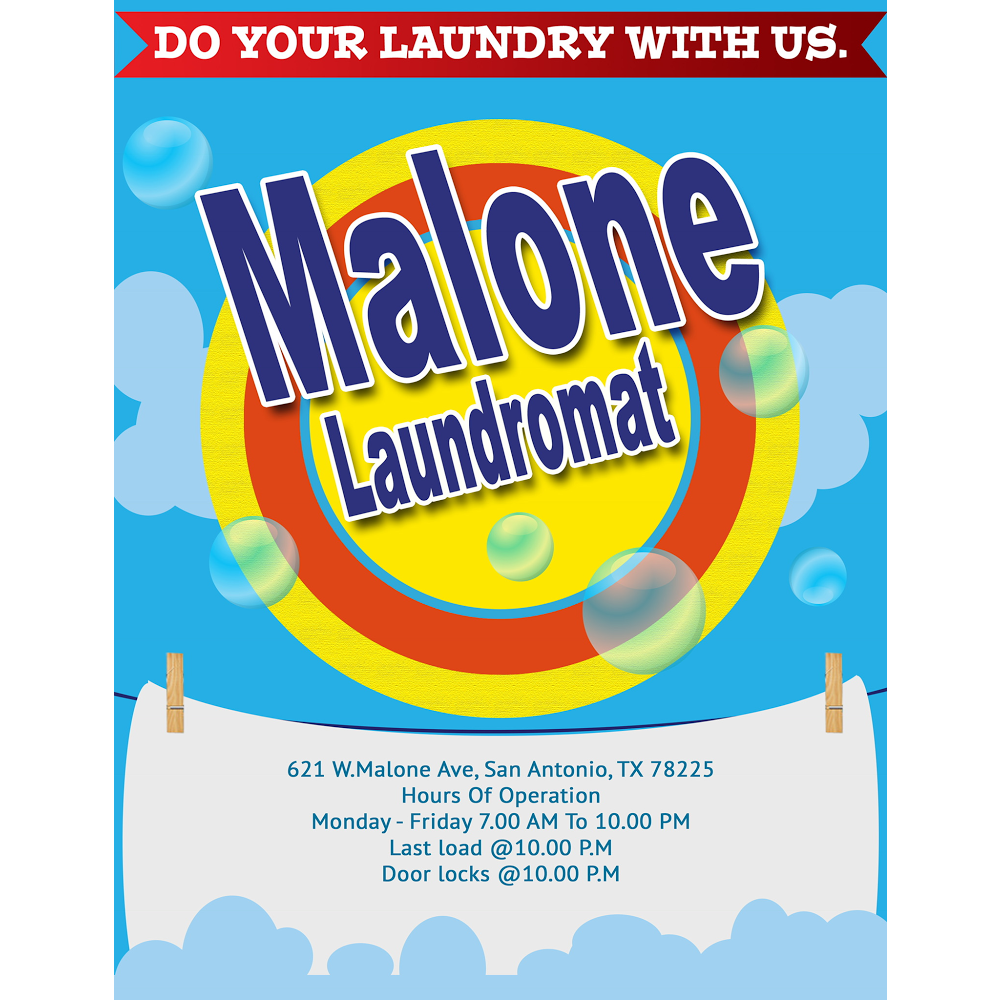 Malone Laundromat | 621 W Malone Ave, San Antonio, TX 78225 | Phone: (210) 531-0520