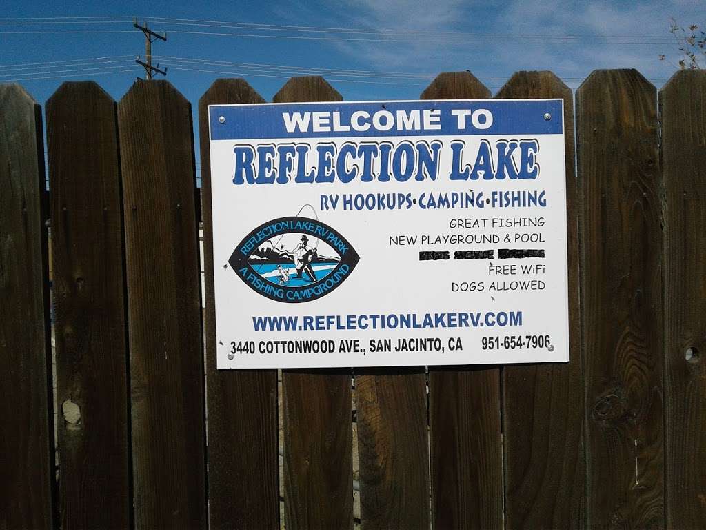 Reflection Lake RV Park | 3440 Cottonwood Ave, San Jacinto, CA 92582, USA | Phone: (951) 654-7906