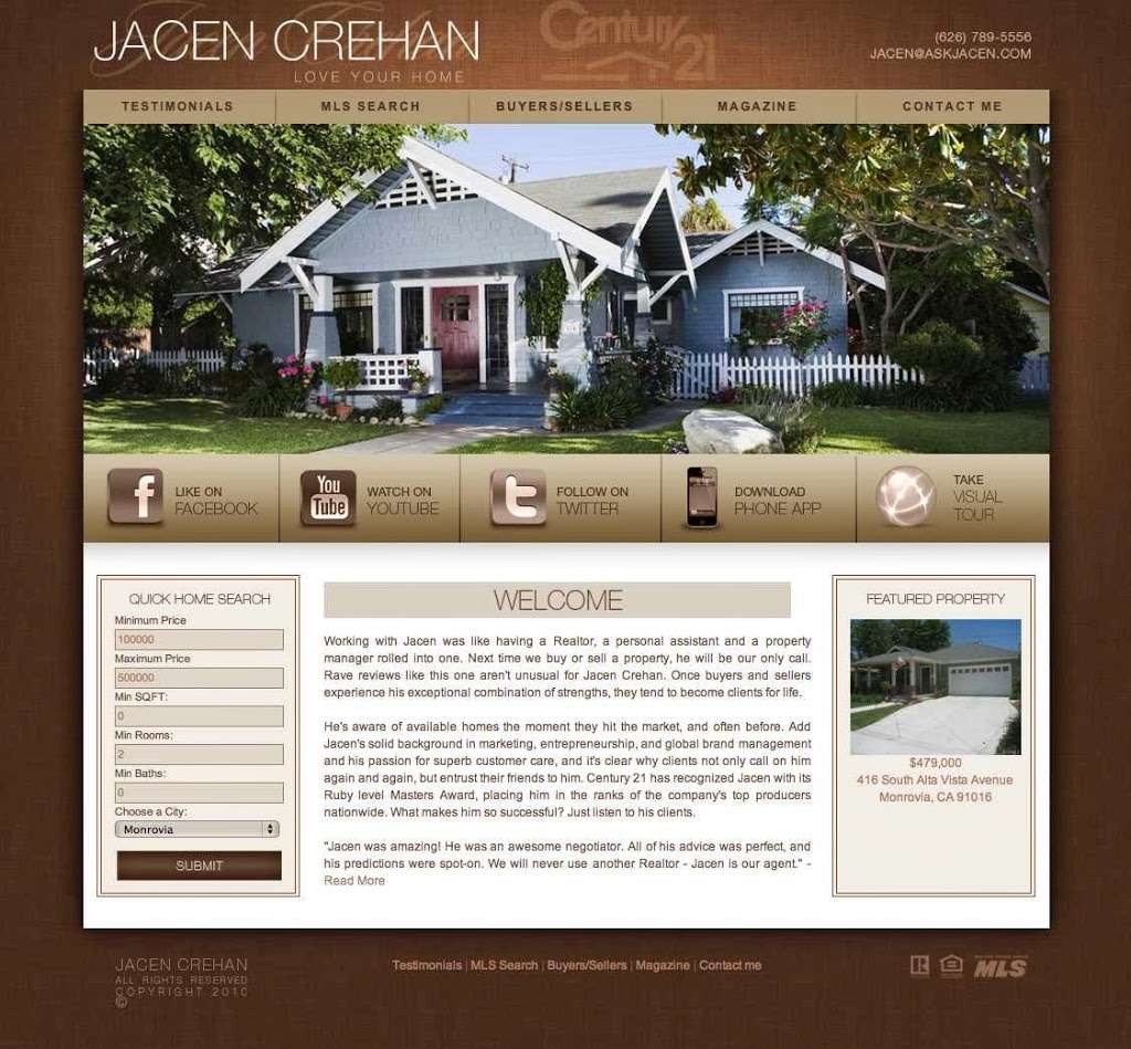 Jacen Crehan, Realtor at Podley Properties | 242 W Foothill Blvd, Monrovia, CA 91016, USA | Phone: (626) 674-3514