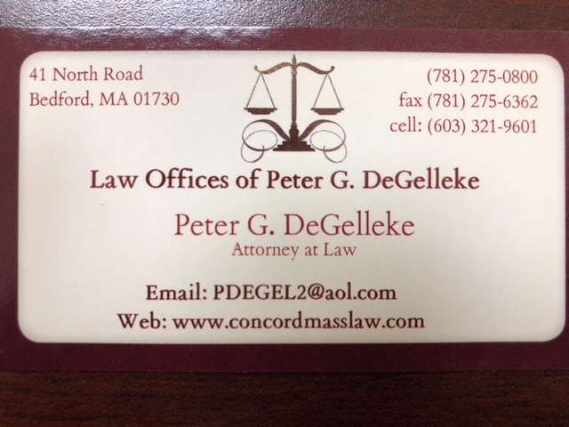 Peter DeGelleke Personal Injury Attorney | 41 North Rd #205, Bedford, MA 01730, USA | Phone: (781) 275-0800