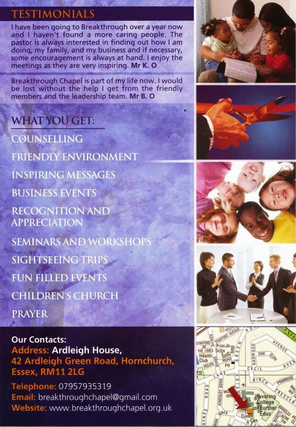 The Redeemed Christian Church Of God "Breakthrough Chapel" | Ardleigh House, 42 Ardleigh Green Rd, Hornchurch RM11 2LG, UK | Phone: 07957 935319
