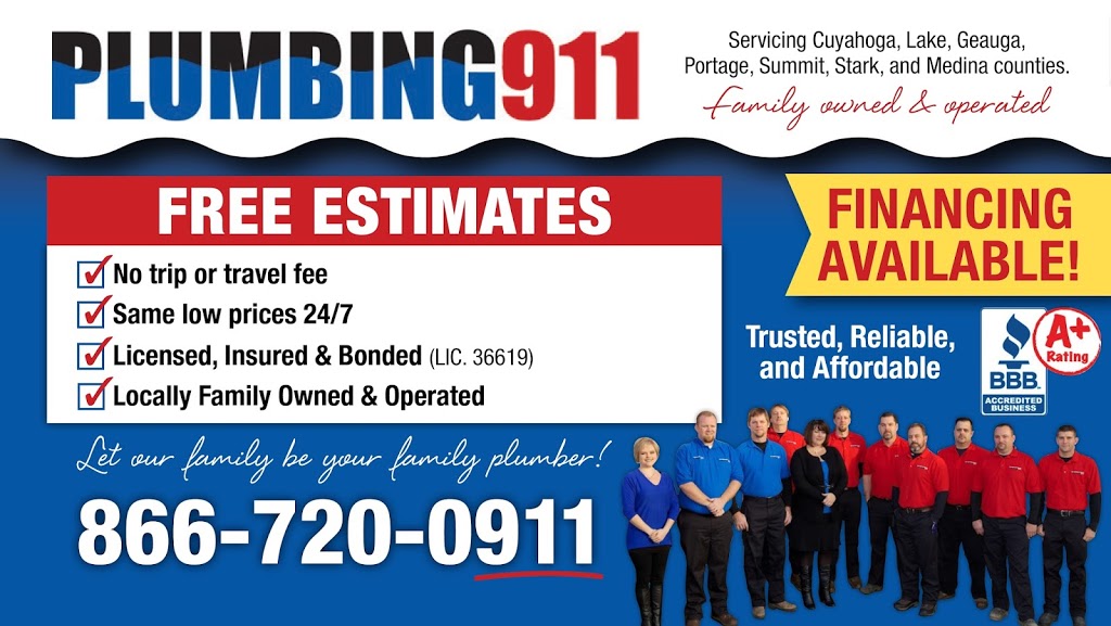 Plumbing 911 | 1108 W Miner Rd, Mayfield Heights, OH 44124, USA | Phone: (440) 359-6999