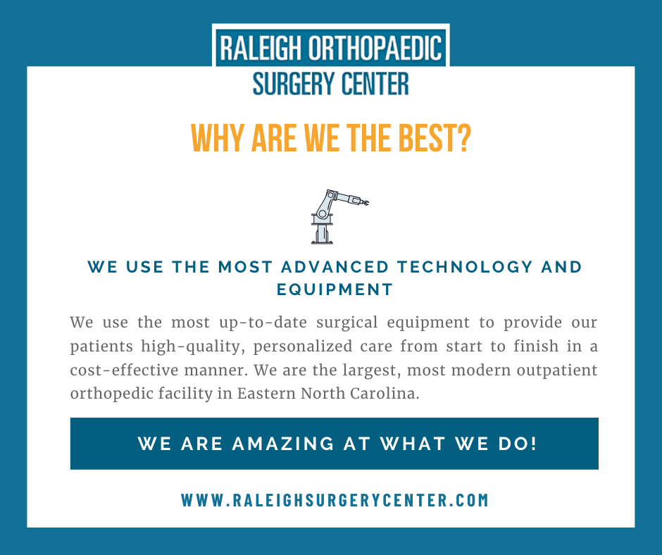 Raleigh Orthopaedic Surgery Center | 3001 Edwards Mill Rd, Raleigh, NC 27612, USA | Phone: (919) 719-3070