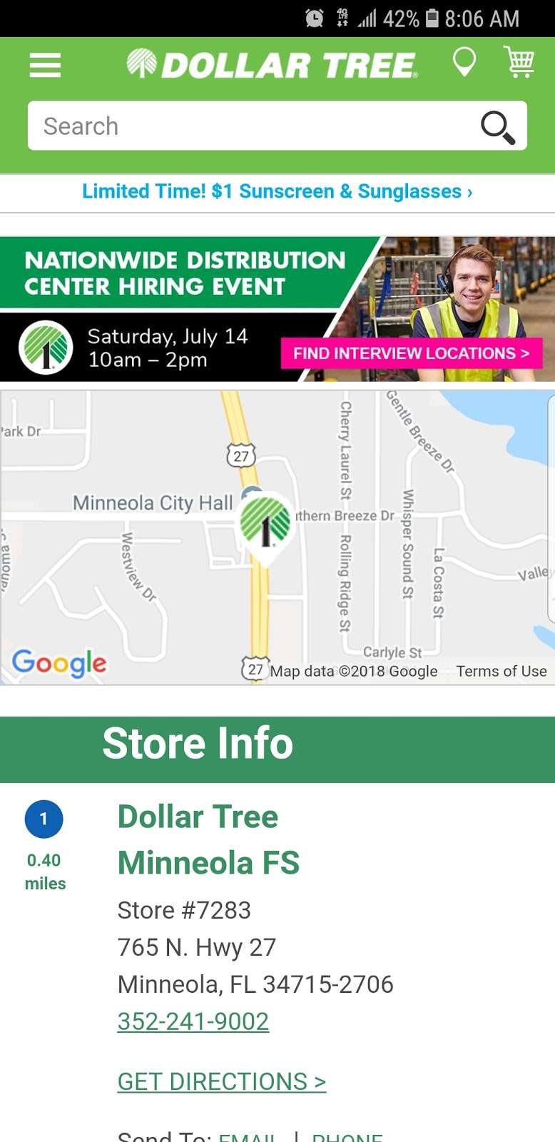 Dollar Tree | 765 N US-27, Minneola, FL 34715, USA | Phone: (352) 241-9002