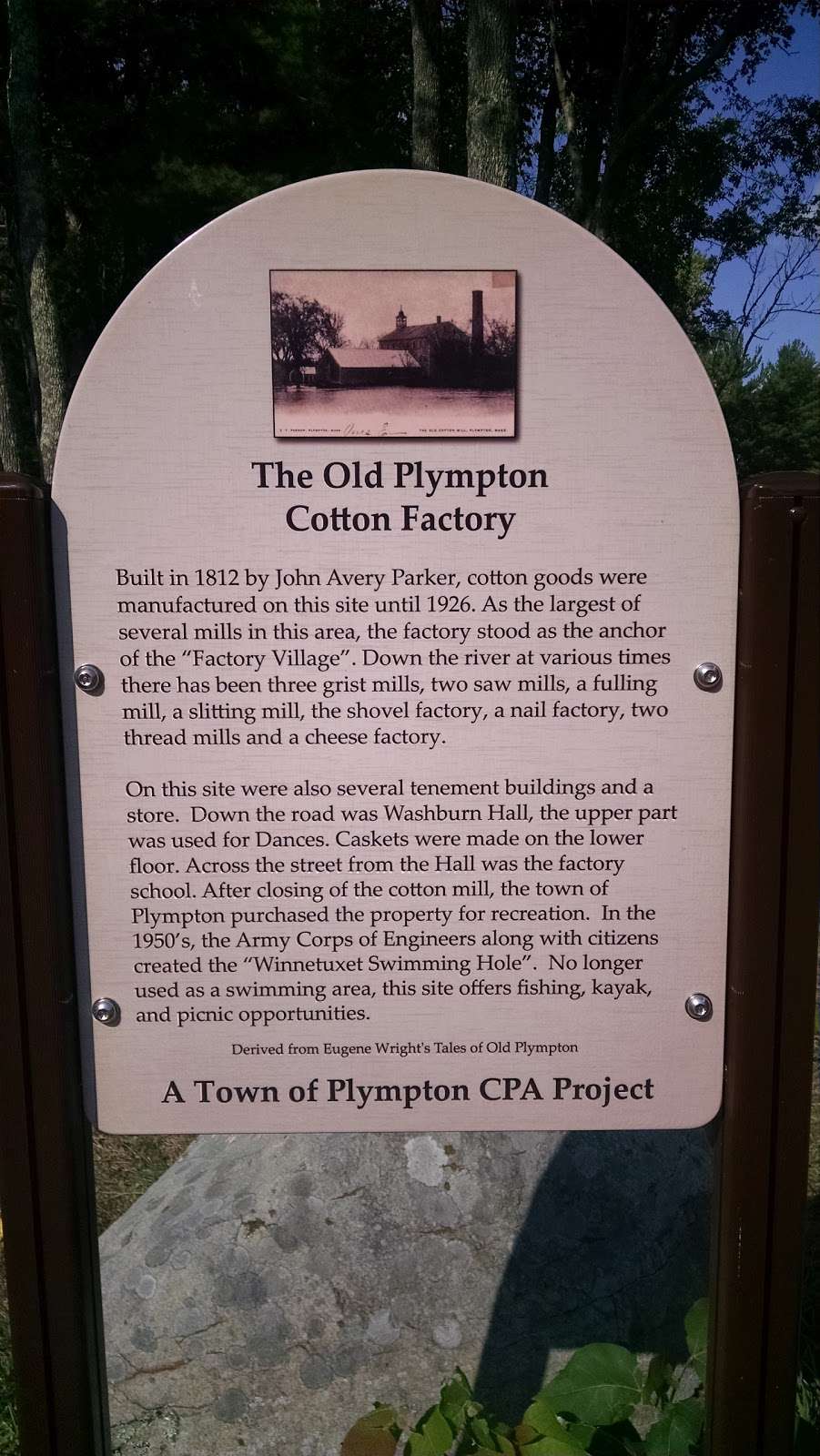 The Old Plympton Cotton Factory | 30-38 Winnetuxet Rd, Plympton, MA 02367, USA