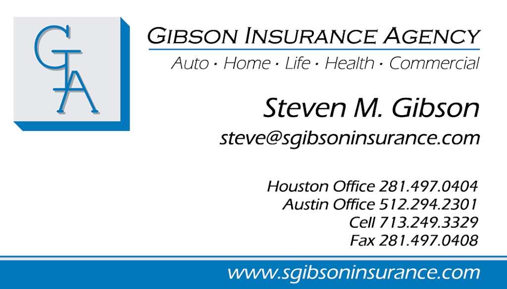 Gibson Insurance Agency | 3880 Greenhouse Rd #202, Houston, TX 77084, USA | Phone: (281) 497-0404