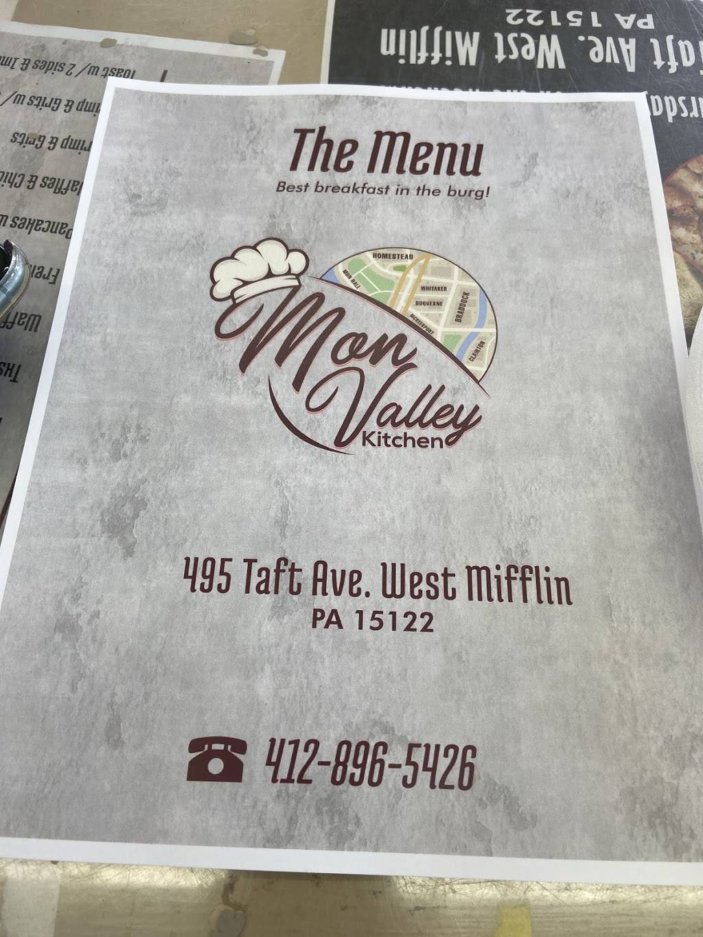 Mon Valley Kitchen | 495 Taft Ave, West Mifflin, PA 15122, USA | Phone: (412) 896-5426