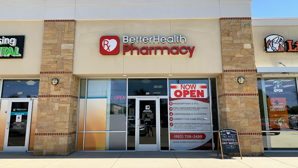 Better Health Pharmacy | 8615 S Hulen St #115, Fort Worth, TX 76123, USA | Phone: (682) 708-3499