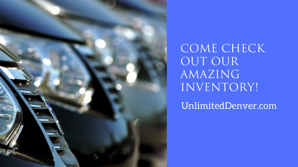 Unlimited Auto Sales | 6101 E Evans Ave, Denver, CO 80222, USA | Phone: (303) 934-3705