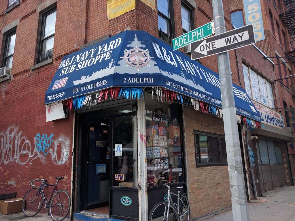 J&J Navy Yard Sub Shoppe - restaurant  | Photo 1 of 3 | Address: 108 Flushing Ave, Brooklyn, NY 11205, USA | Phone: (718) 522-5150