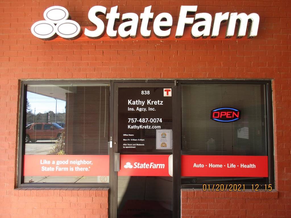 Kathy Kretz - State Farm Insurance Agent | 838 Old George Washington Hwy N Ste H, Chesapeake, VA 23323, USA | Phone: (757) 487-0074