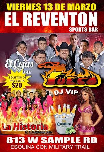El Reventon Sports Bar & Club | 813 W Sample Rd, Pompano Beach, FL 33064 | Phone: (954) 901-6378