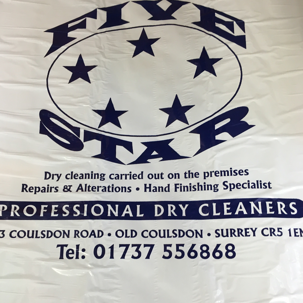 Five Star Dry Cleaners | 223 Coulsdon Rd, Coulsdon CR5 1EN, UK | Phone: 01737 556868