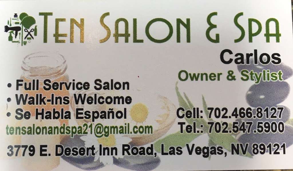 Ten Salon & Spa | 3799 E Desert Inn Rd, Las Vegas, NV 89121, USA | Phone: (702) 998-4484