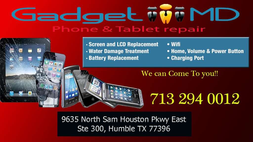 Gadget MD - Cell Phone & Tablet Repair. Summerwood | 3 13716, W Lake Houston Pkwy, Houston, TX 77044, USA | Phone: (281) 741-3226