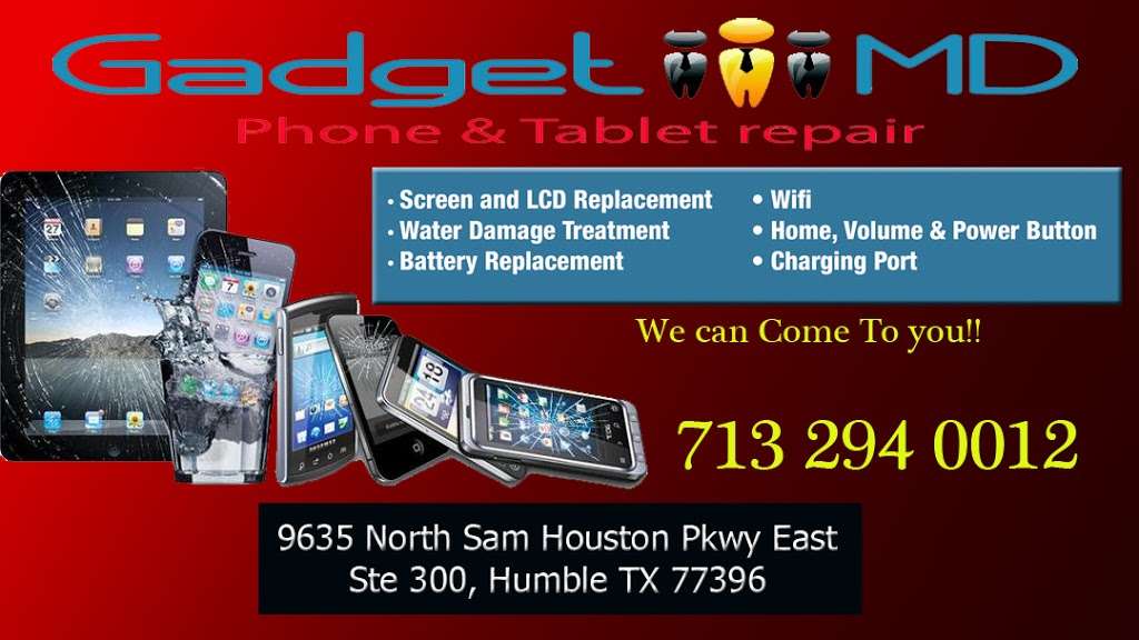 Gadget MD - Cell Phone & Tablet Repair. Summerwood | 3 13716, W Lake Houston Pkwy, Houston, TX 77044 | Phone: (281) 741-3226