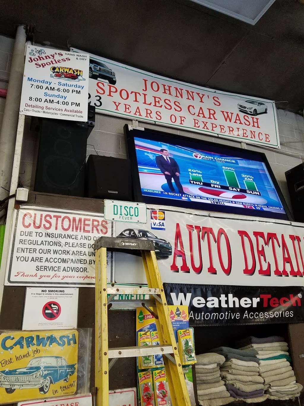 Johnny’s Spotless Carwash and Detailing | 401 Union St, Holbrook, MA 02343, USA | Phone: (781) 202-6882