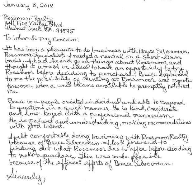 Bruce Silverman Rossmoor Real Estate Expert | 3410 Tice Creek Dr, Walnut Creek, CA 94595, USA | Phone: (925) 699-0062