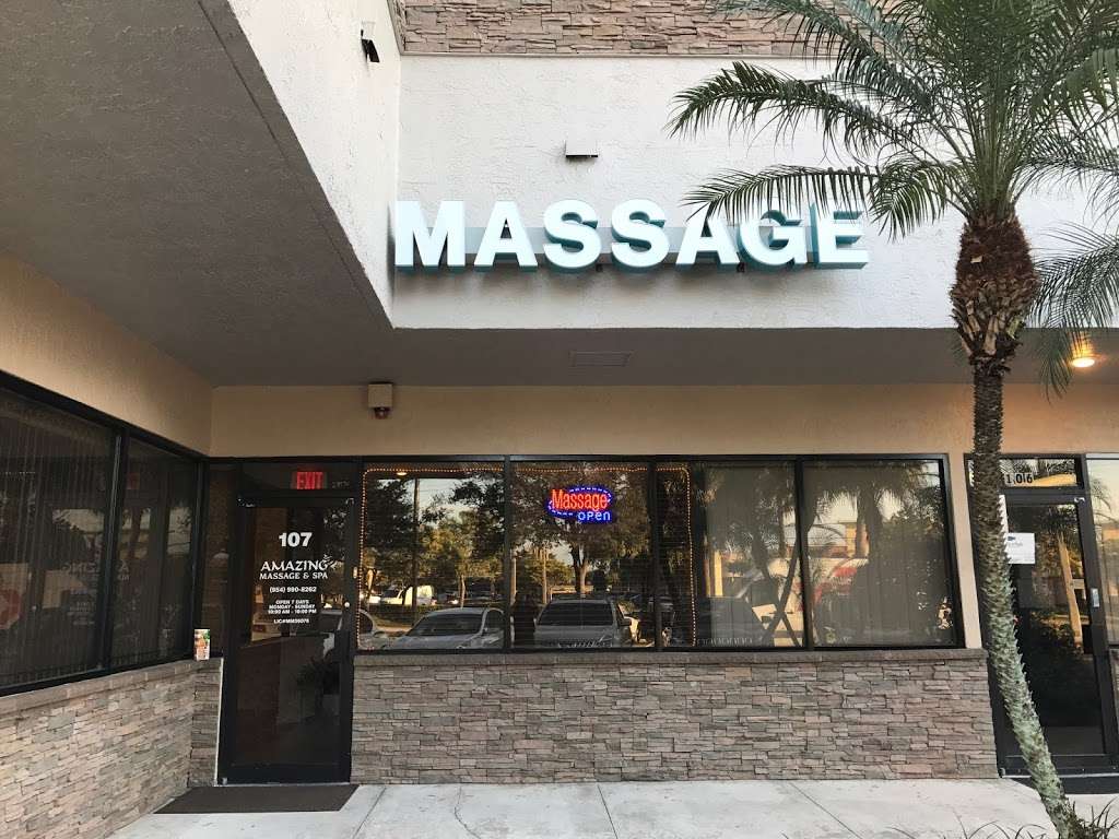 AMAZING MASSAGE & SPA | 8320 W Sunrise Blvd Suite107, Plantation, FL 33322, USA | Phone: (954) 990-8262