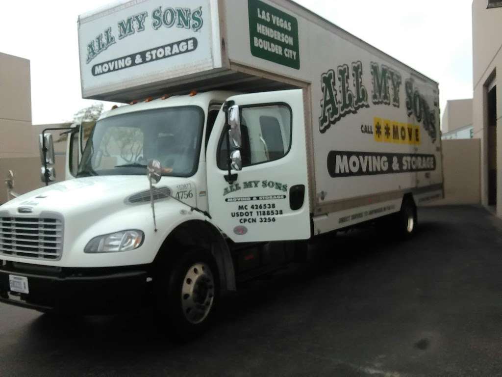 All My Sons Moving & Storage | 2975 Coleman St, North Las Vegas, NV 89032, USA | Phone: (702) 872-3160