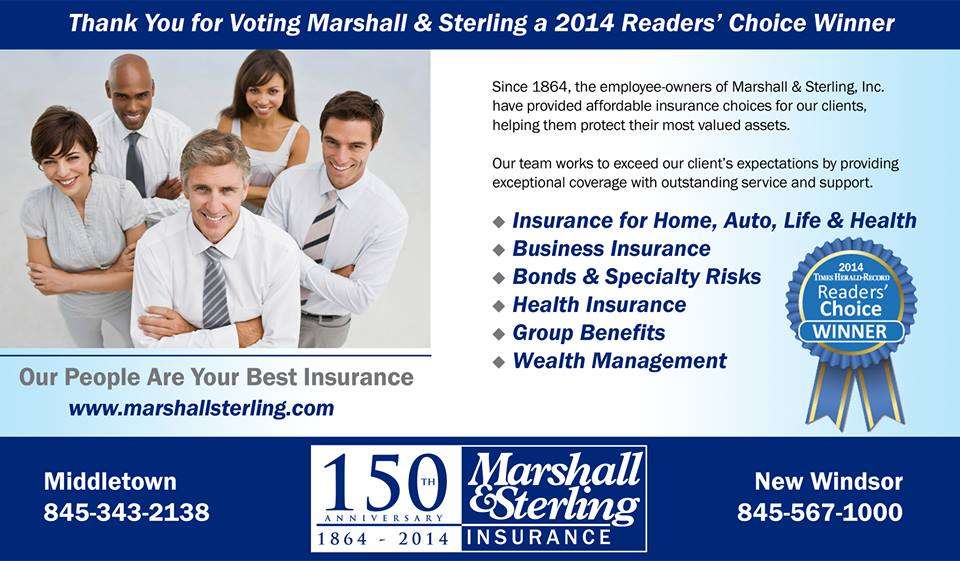 Marshall & Sterling | 420 E Main St, Middletown, NY 10940, USA | Phone: (845) 343-2138